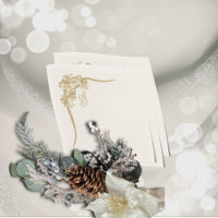 Sheer Poinsettia Lace Monogramed