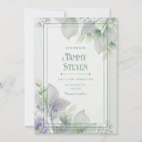 Sheer Skeleton Leaf Lavender Botanical Frame