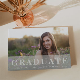 Sheer Stripe   Graduation Photo Guest Book