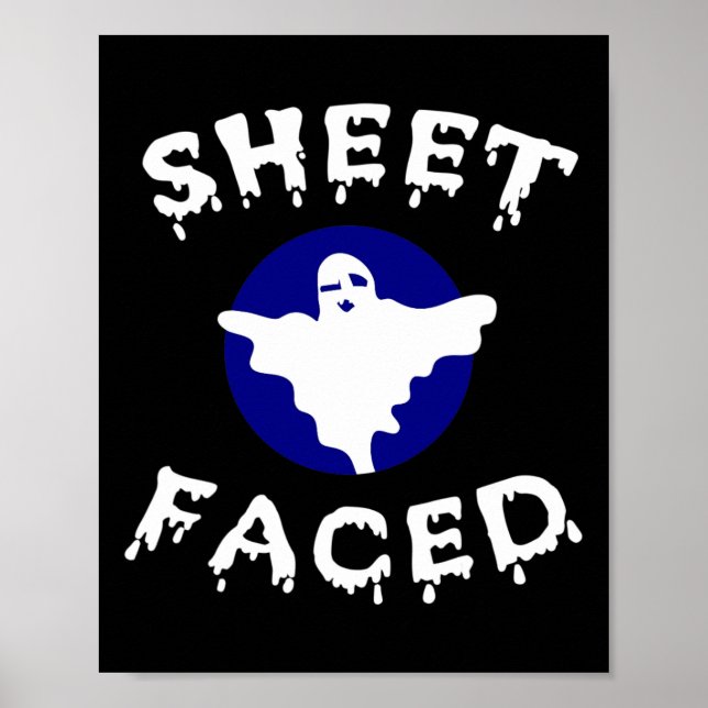 Sheet Faced Fun Halloween  Poster (Front)
