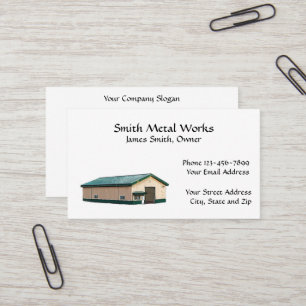 Sheet Metal Building Business Card