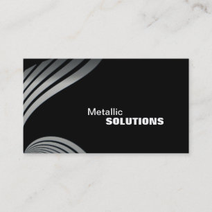 Sheet Metal Trade Business Card - Black & Silver