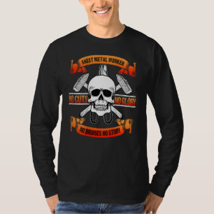 Sheet Metal Worker Gifts On Back Of Shirt