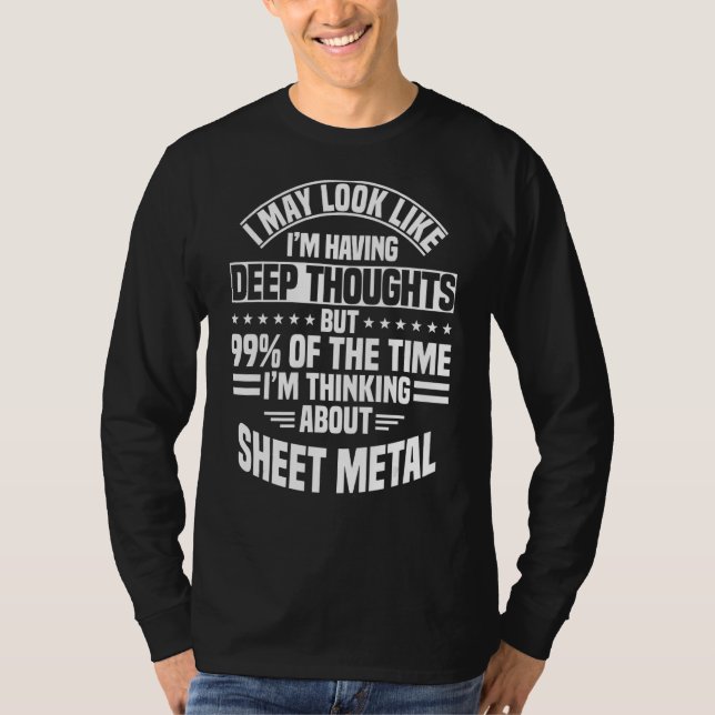 Sheet Metal Worker Smith Blacksmith Metalworking T-Shirt (Front)