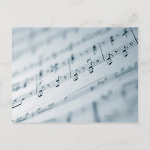 Sheet Music 10 Postcard