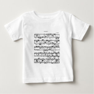 Sheet Music by Bach Baby T-Shirt