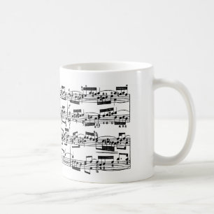 Sheet Music by Bach Coffee Mug