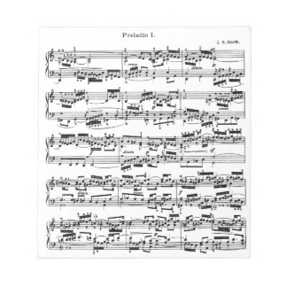Sheet Music by Bach Notepad