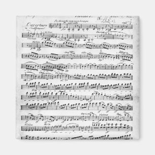 Sheet Music for the Overture to 'Egmont' Magnet