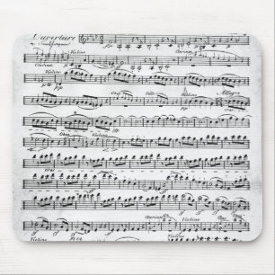 Sheet Music for the Overture to 'Egmont' Mouse Mat