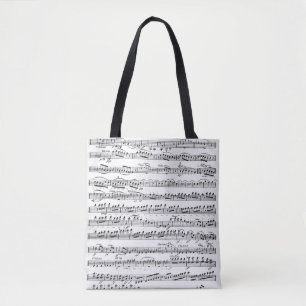 Sheet Music for the Overture to 'Egmont' Tote Bag