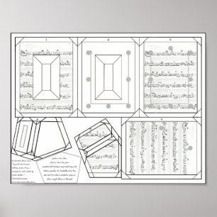 Sheet Music Frame Ornament Printable 2x3 Photo Poster