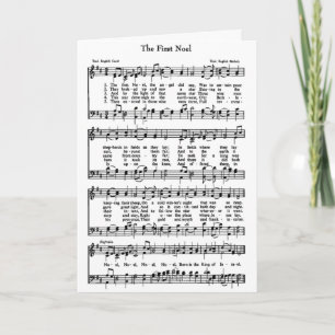 Sheet Music Holiday Card