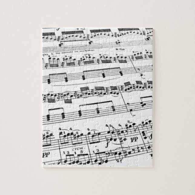 Sheet Music Jigsaw Puzzle (Vertical)