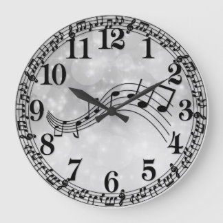 Sheet Music Large Clock