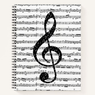 Sheet music notebook