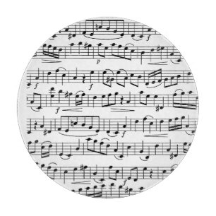 Sheet Music Notes       Cutting Board