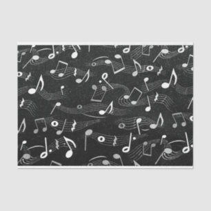 Sheet Music Notes Musician Black White Decoupage