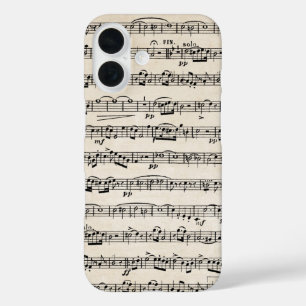 Sheet Music On Old Paper iPhone 16 Case