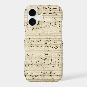 Sheet Music on Parchment Handwritten in Ink