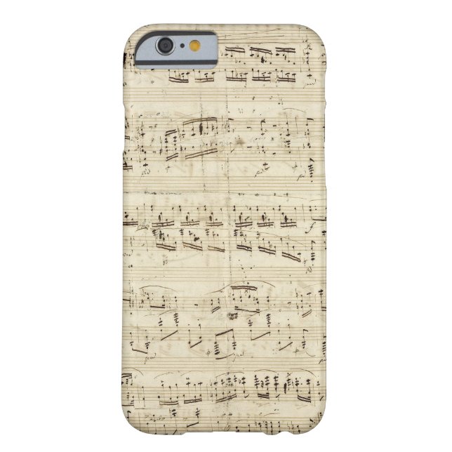Sheet Music on Parchment Handwritten in Ink Case-Mate iPhone Case (Back)