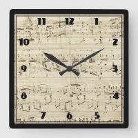 Sheet Music on Parchment Handwritten in Ink