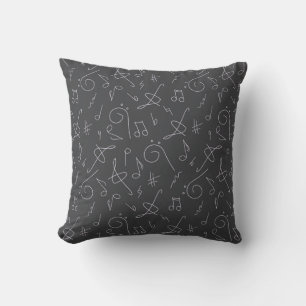 sheet music pattern cushion