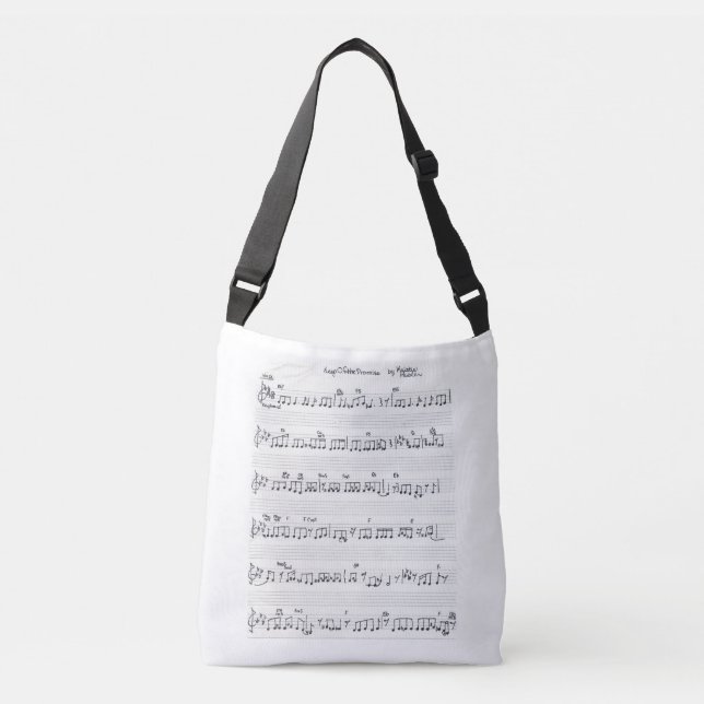 sheet music piano & piano keys bag (Front)