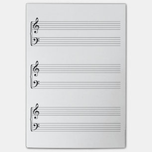 Sheet Music Post-it Notes