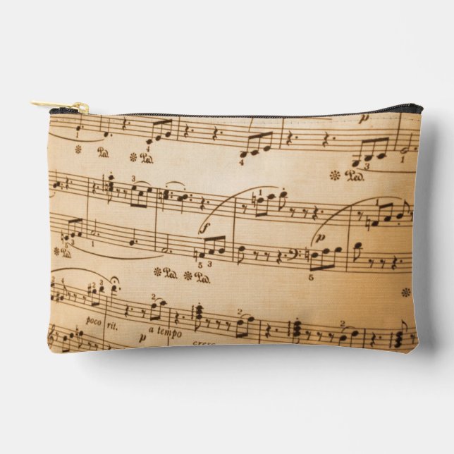 Sheet Music Small Accessory Pouch (Front)