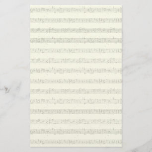 Sheet Music Stationary Stationery