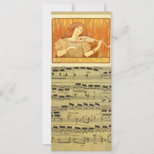 Sheet Music Vintage French Violin Lessons Ad