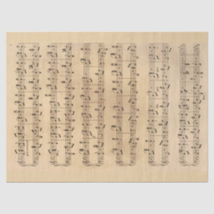 Sheet Music Vintage Handwritten Brackets Decoupage