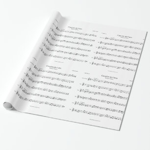 Sheet Music Wrapping Paper