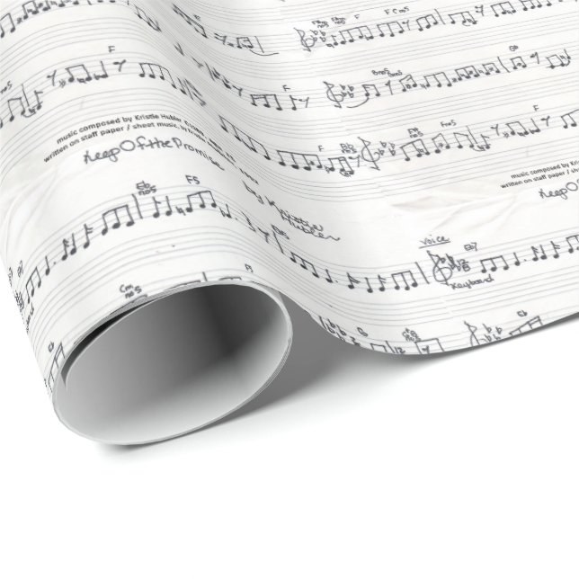 Sheet Music wrapping paper gift wrap (Roll Corner)