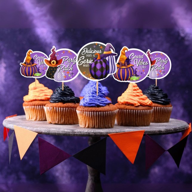 Sheet of 16 Halloween Pumpkin and Witch Stickers  (Creator Uploaded)
