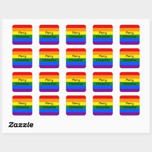 sheet of 20 rainbow stickers