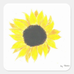 Sheet of 20 Sunflower Stickers