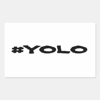 SHEET OF 4 - YOLO STICKERS