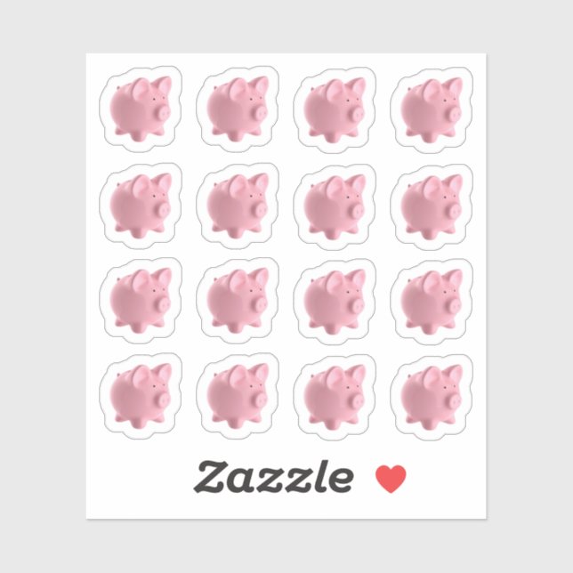 Sheet Of Cute Pigs Farm Animal Vinyl Stickers (Sheet)