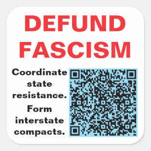 Sheet of six 3 inch, square stickers. sticker