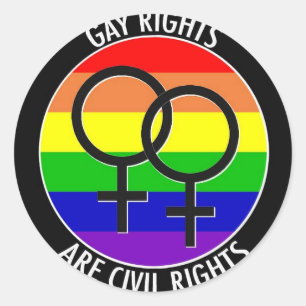 Sheet Of Stickers - Gay Rights Are A Civil Right