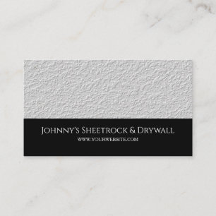 Sheetrock & Drywall Construction Business Card