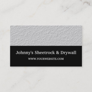 Sheetrock & Drywall Construction Business Card