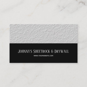 Sheetrock & Drywall Construction Business Card