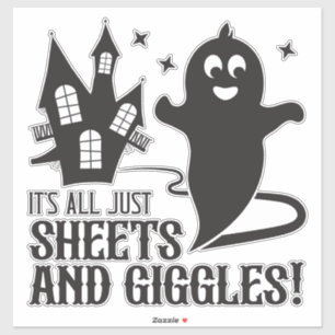 Sheets & Giggles – Humorous Halloween Ghost Design