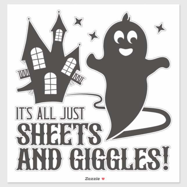 Sheets & Giggles – Humourous Halloween Ghost Desig (Sheet)