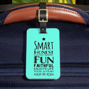 Sheffey Acronym Luggage Tag