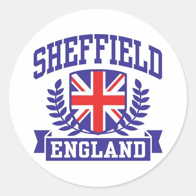 Sheffield Classic Round Sticker (Front)