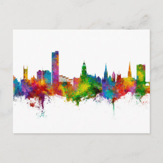 Sheffield England Skyline Postcard